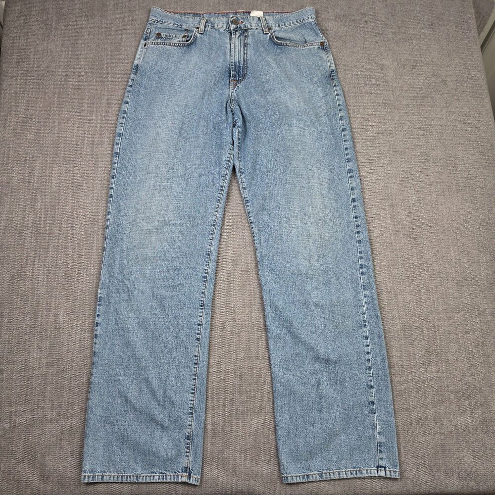 Lucky Brand Mens 34 Blue Jeans Made USA Vintage Dungarees Straight Leg Y2K 90s